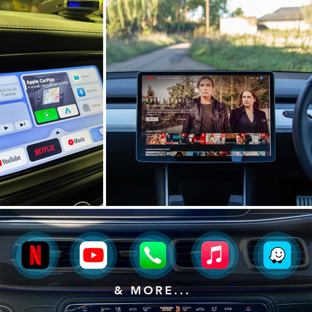 THE DRIVEPLEX PRO - WIRELESS CARPLAY & ANDROID AUTO ADAPTER, YOUTUBE & NETFLIX